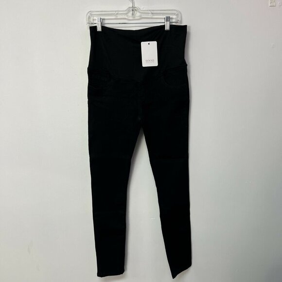 Soon Maternity Heavenly Overbelly Skinny Jeans - Black - 32M - Picture 2 of 8